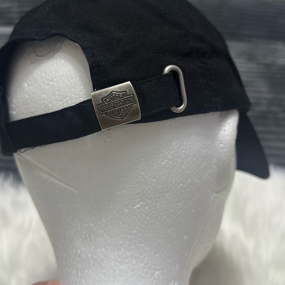 Harley-Davidson Black Cap with Teal and Silver Wing Graphics - Picture 6 of 13